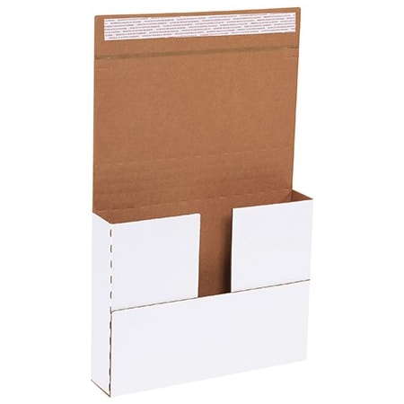 Bsc Preferred 11 1/8 x 8-5/8 x 2'' White Deluxe Easy-Fold Mailers, 25PK BUY00014504